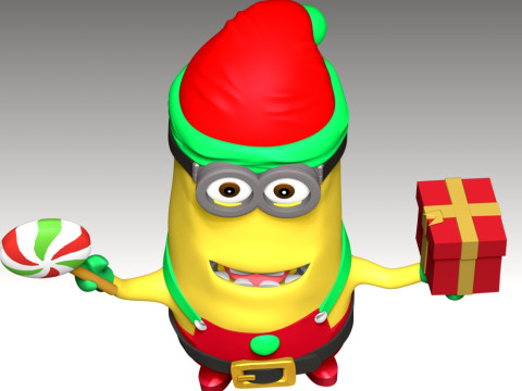 Kevin the Minion - Merry Christmas 3Dプリントモデル