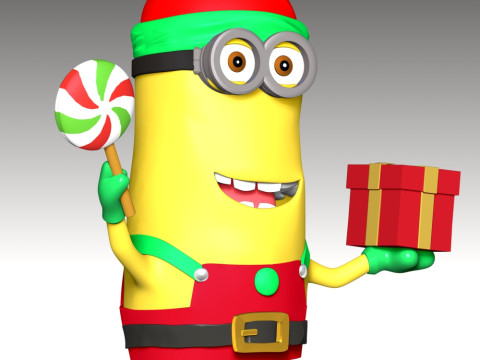 Kevin the Minion - Merry Christmas 3Dプリントモデル