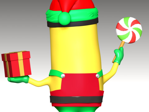 Kevin the Minion - Merry Christmas 3Dプリントモデル
