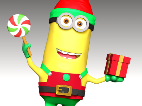 Kevin the Minion - Merry Christmas 3Dプリントモデル
