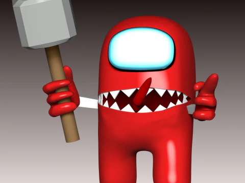 Among Us - Impostore Modello di stampa 3D