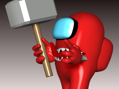 Among Us - Impostor 3D Baskı Modeli