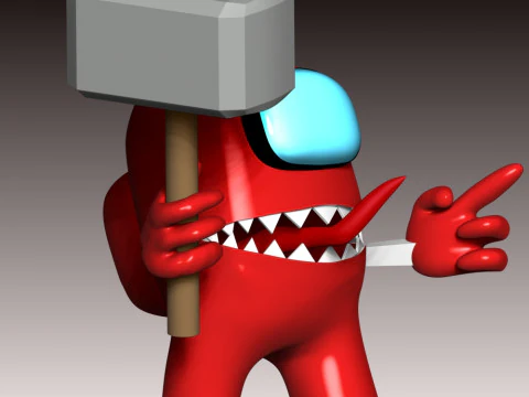 Among Us - Impostore Modello di stampa 3D