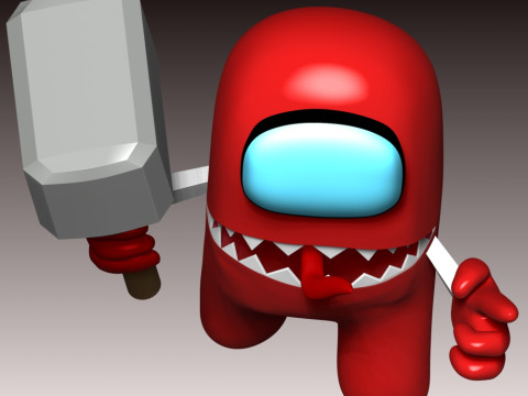 Among Us - Impostor 3D Baskı Modeli