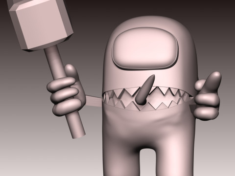 Among Us - Impostor 3D Baskı Modeli