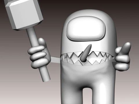 Among Us - Impostore Modello di stampa 3D