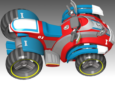 Ryder Bike - Paw Patrol Modelo de Impressão 3D