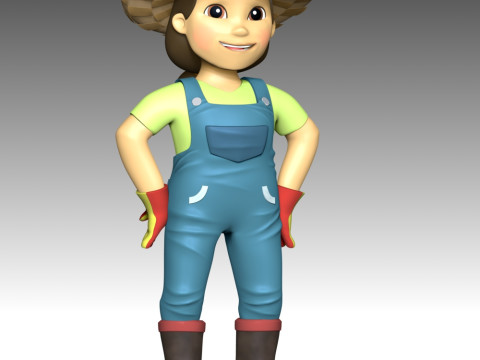 Farmer Yumi - PAW Patrol 3Dプリントモデル