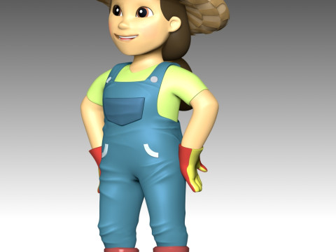 Farmer Yumi - PAW Patrol 3Dプリントモデル