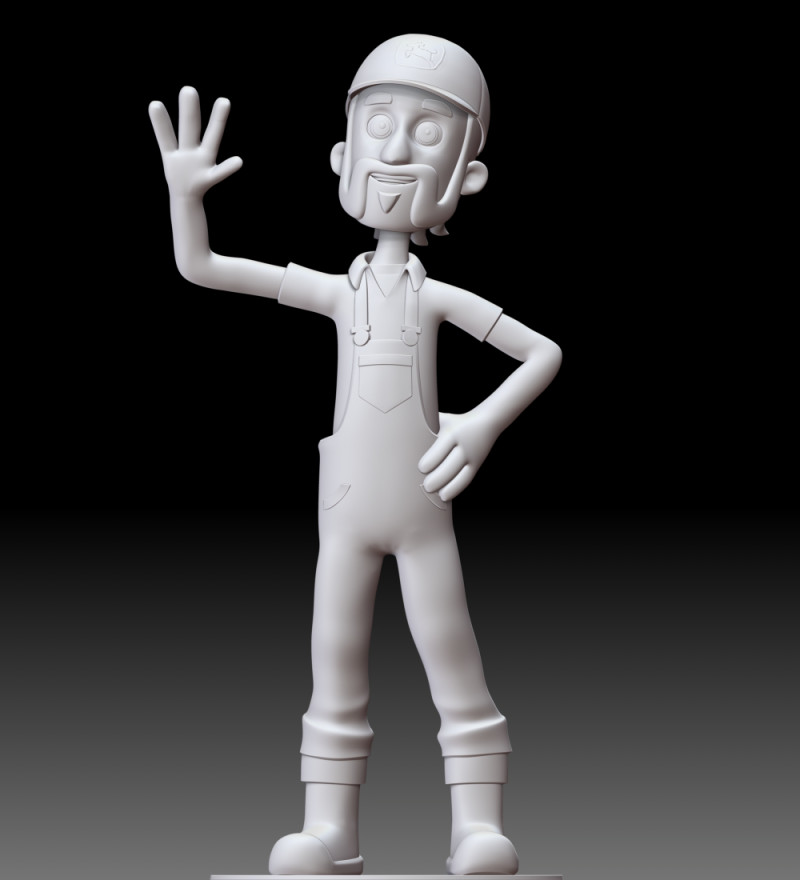 Farmer Al PAW Patrol 3D in 3DExport