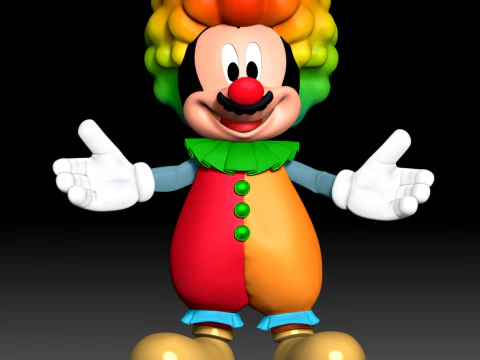 Mickey Mouse Clown 3D Print Model