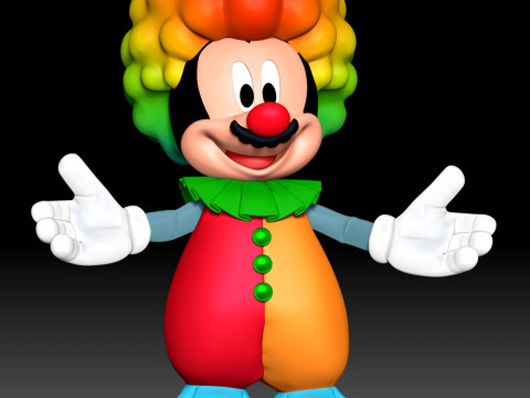 Mickey Mouse Clown Modello di stampa 3D