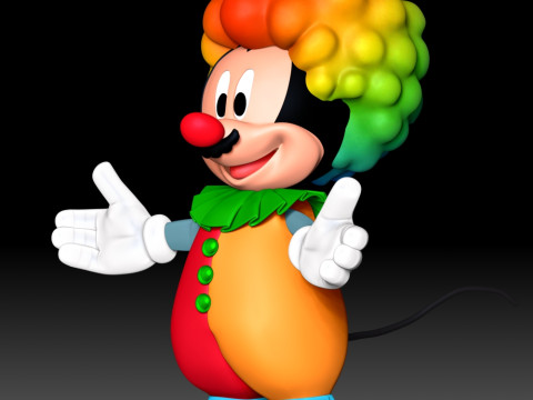 Mickey Mouse Clown Modello di stampa 3D