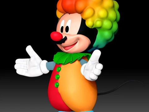 Mickey Mouse Clown 3D Print Model