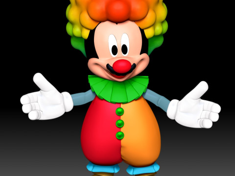 Mickey Mouse Clown Modello di stampa 3D