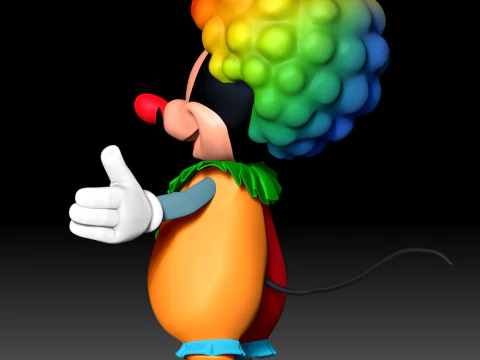 Mickey Mouse Clown 3D Print Model