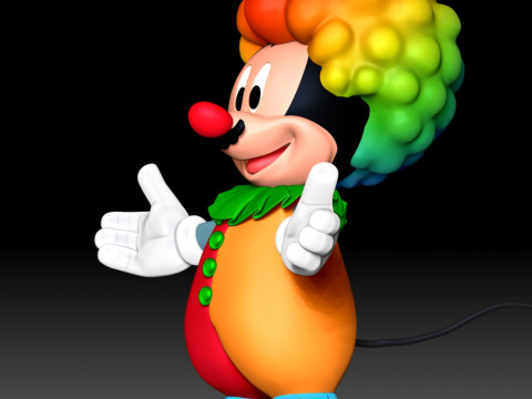 Mickey Mouse Clown Modello di stampa 3D