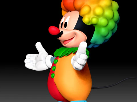 Mickey Mouse Clown 3D Print Model