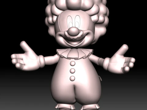 Mickey Mouse Clown 3D Print Model