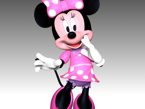 Minnie Mouse 3D Принт Модель