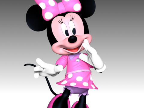 Minnie Mouse 3D Принт Модель