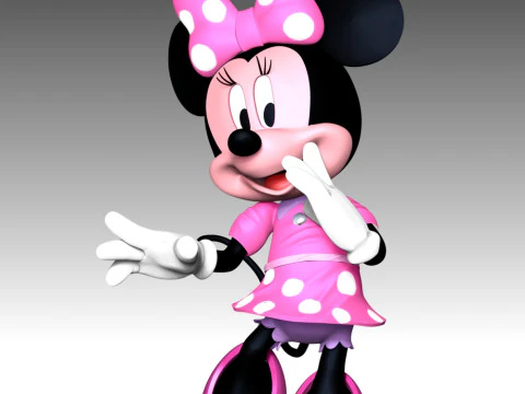 Minnie Mouse 3D Print Model