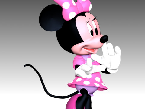 Minnie Mouse 3D Принт Модель