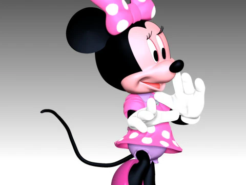 Minnie Mouse 3D Print Model