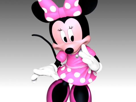 Minnie Mouse 3D Принт Модель