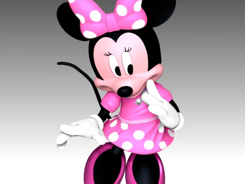 Minnie Mouse 3D Print Model