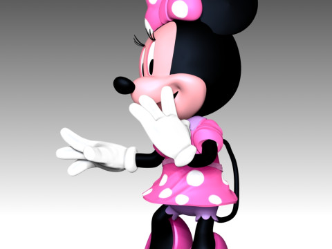 Minnie Mouse 3D Принт Модель