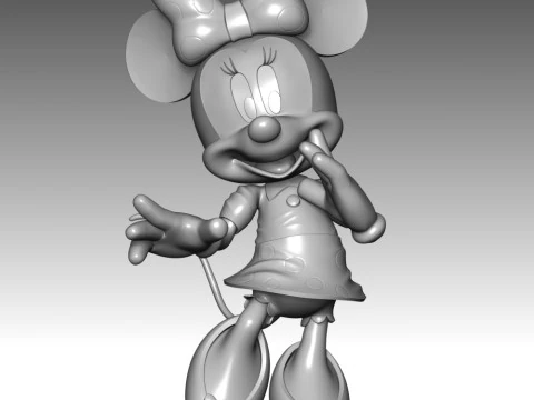 Minnie Mouse 3D Print Model