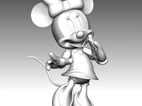 Minnie Mouse 3D Print Model