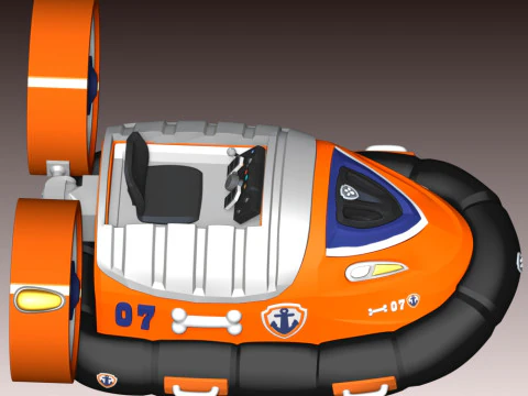 Zuma Airboat - Paw Patrol 3D Print Model