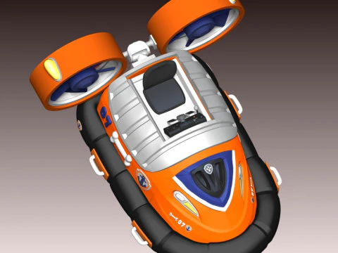 Zuma Airboat - Paw Patrol 3D Print Model
