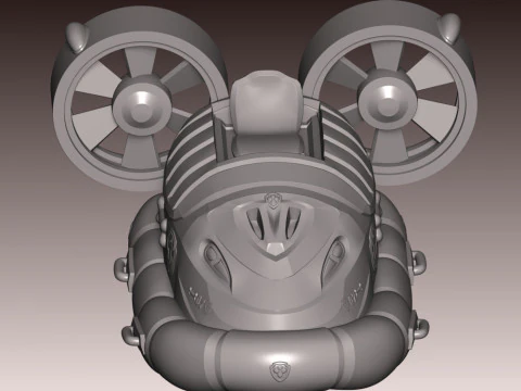 Zuma Airboat - Paw Patrol 3D Print Model