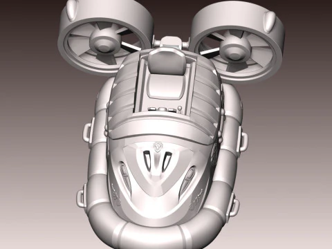 Zuma Airboat - Paw Patrol 3D Print Model
