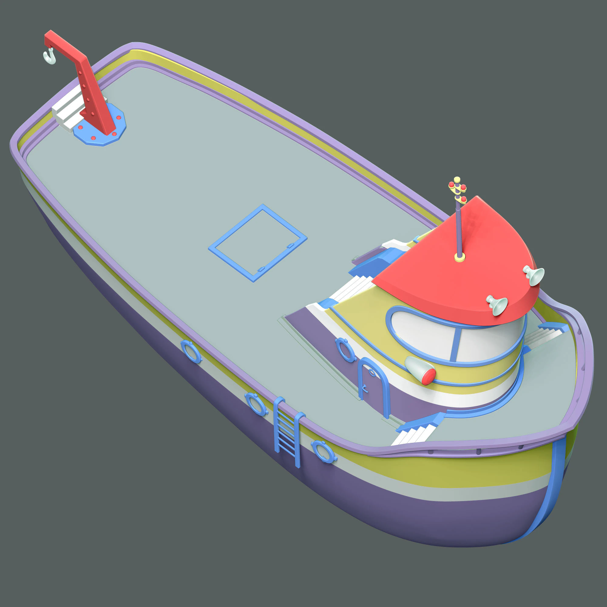 Captain Turbot The Flounder - PAW Patrol 3D Print Model .c4d .max .obj .3ds .fbx .stl .blend 
