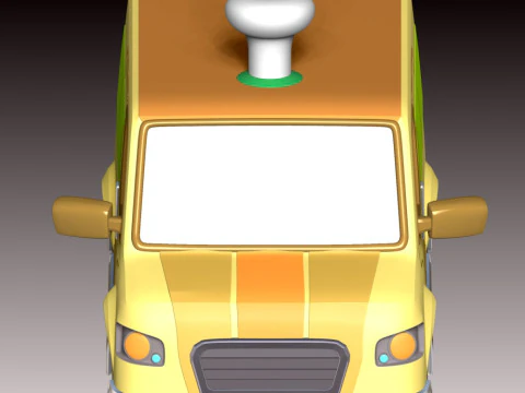 Mr Porter Delivery Van - Paw Patrol 3D Print Model
