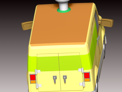 Mr Porter Delivery Van - Paw Patrol 3Dプリントモデル