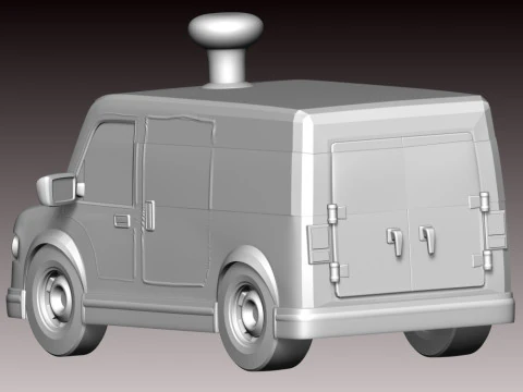 Mr Porter Delivery Van - Paw Patrol 3D Print Model