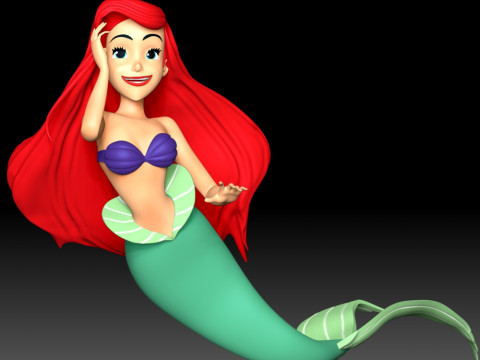 Ariel Princess 3D Baskı Modeli