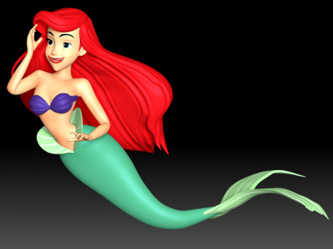 Ariel Princess 3D Baskı Modeli