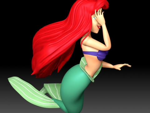 Ariel Princess 3D Baskı Modeli
