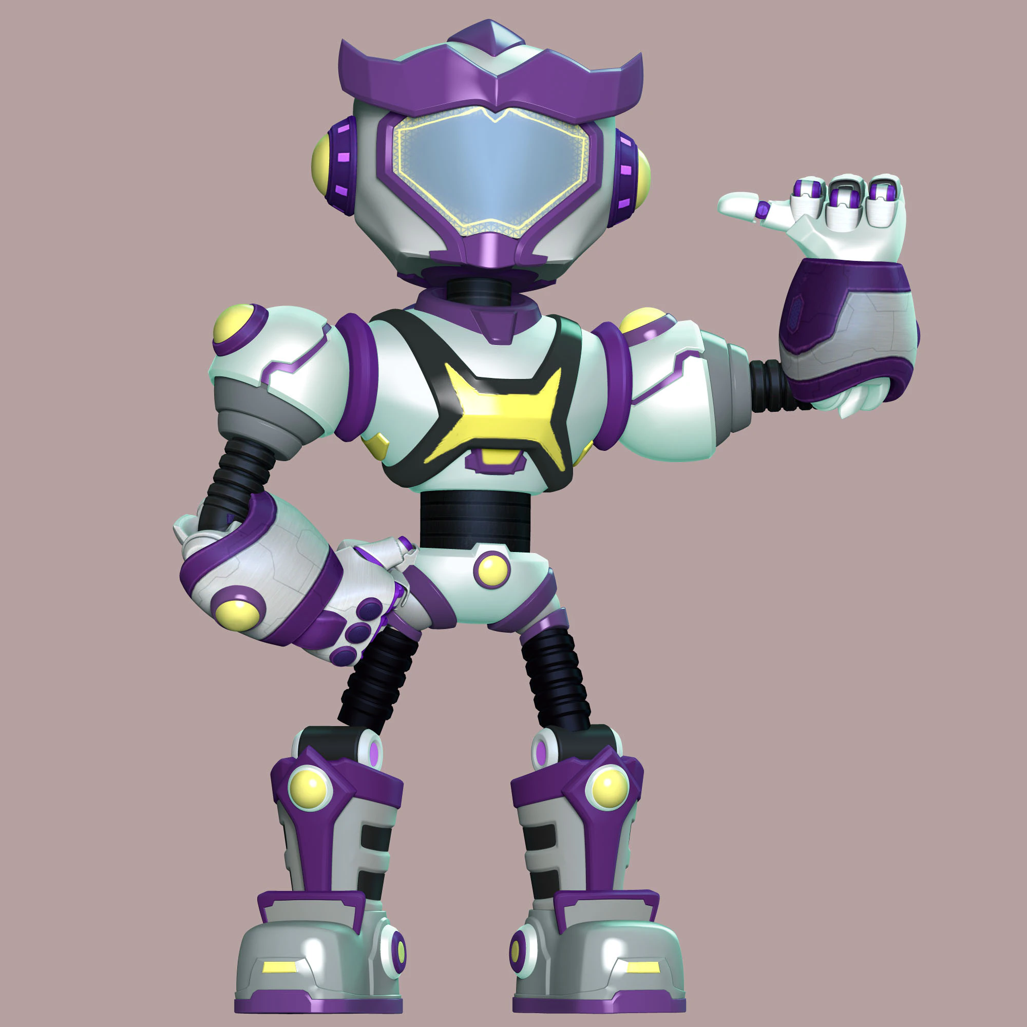 Harold Robot - Paw Patrol 3D Print Model .c4d .max .obj .3ds .fbx .stl .blend