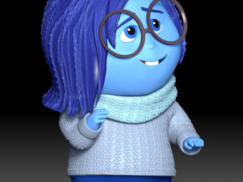 Sadness - Inside Out 3D Druckmodell