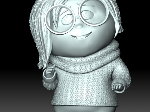 Sadness - Inside Out 3D Druckmodell