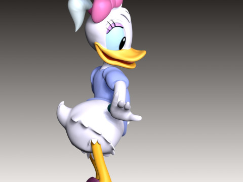 Daisy Duck 3Dプリントモデル