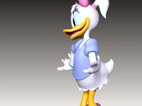 Daisy Duck 3D Print Model