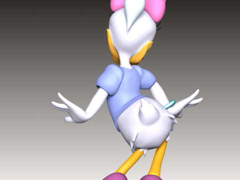 Daisy Duck 3Dプリントモデル